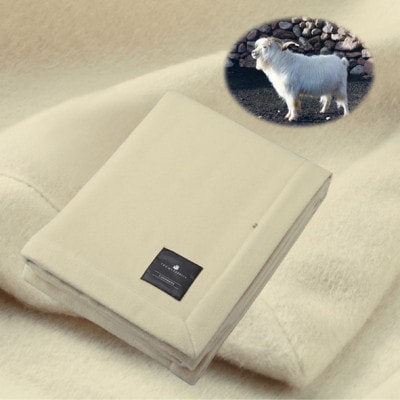 ピュアカシミヤ毛布(ホワイト)
