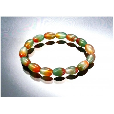 孔雀めのうのナツメ型ブレスレット