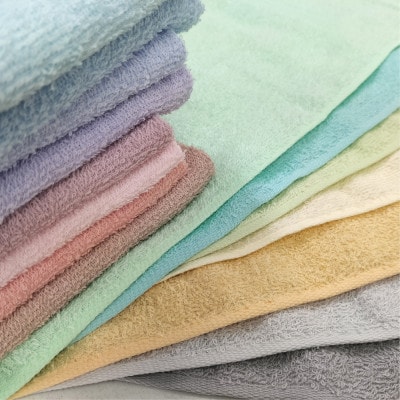 【フェイス15枚組】いろいろカラーの薄手フェイスタオル( 34×84cm)F15
