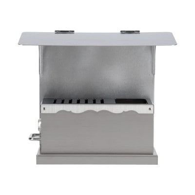 賽銭箱 寺社模様小型 屋根付き