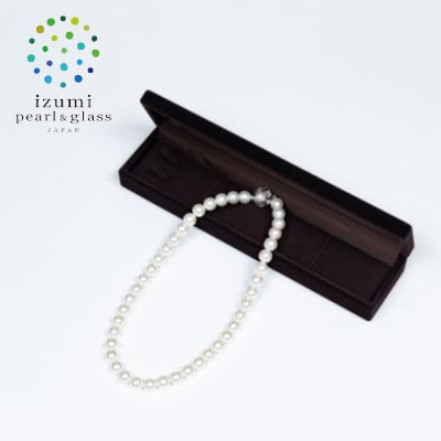 《いずみパール》貝パール大珠10mm　ネックレス　#03　(シルキーホワイト色)