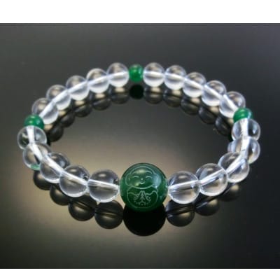 お地蔵様の御利益ブレス 緑めのう