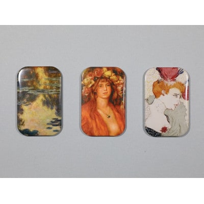 和泉市久保惣記念美術館オリジナル缶バッジ　3点セット(西洋画)