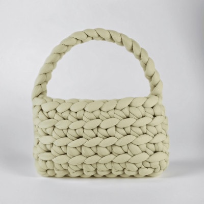 クリームバゲットバッグ