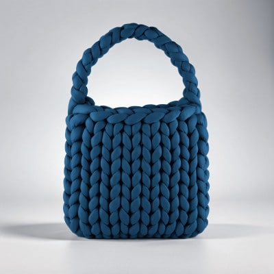 ネイビー トートバッグ