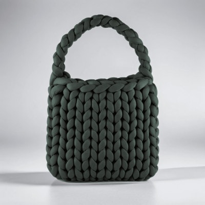 ダークグレー トートバッグ