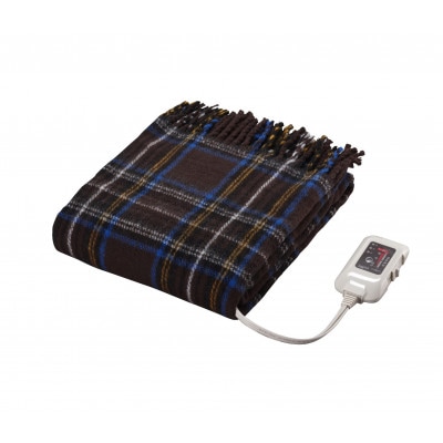 電気ひざかけ　(電気ブランケット)ブラウン(約140×82cm)