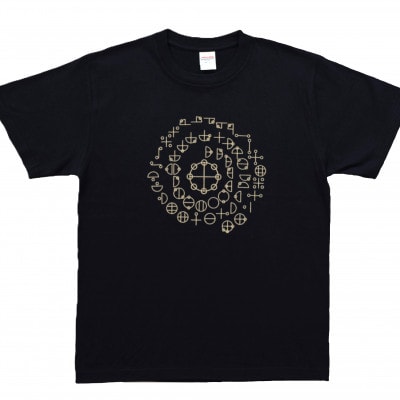 Tシャツ カタカムナ 姫川薬石 ネイビー (半袖 160サイズ)