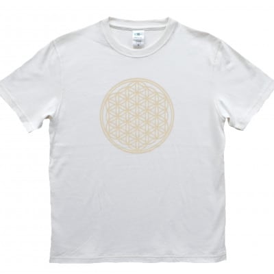 Tシャツ フラワー・オブ・ライフ 姫川薬石 ヘンプ生地 (半袖 Mサイズ)