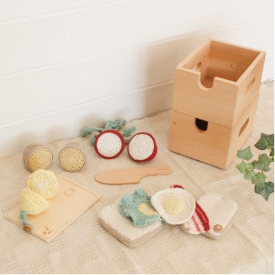 HOPPL(ホップル)おままごとギフトBOXセット(手編みおもちゃ)