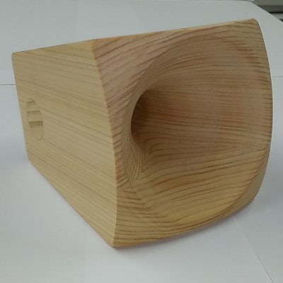 ウッドスピーカー(スマートフォン用)