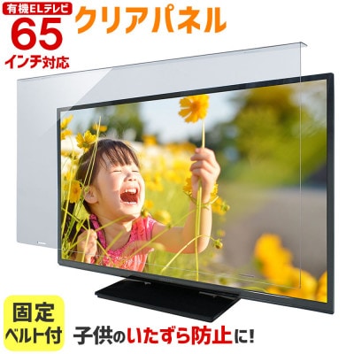 大阪府和泉市　有機ELテレビ65インチ用　テレビ画面保護パネル　クリアタイプ　テレビガード