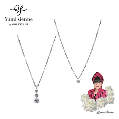 【管理医療機器】ジルコニア磁気ネックレス2点セットYumisienne【配送不可地域：沖縄県】