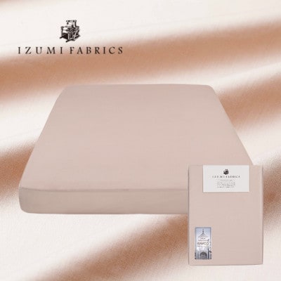 【ダブル】25cm巾　ボックスシーツ(マットレスカバー)　色:シャインローズ　抗菌防臭加工　