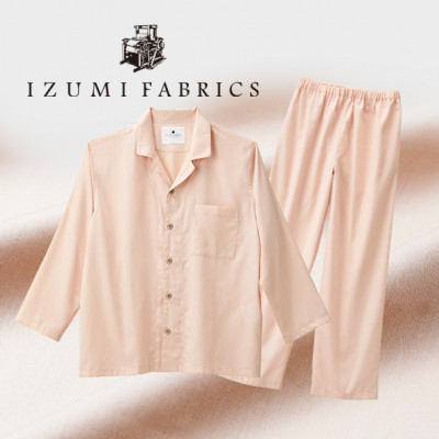 【サイズ:S(男女兼用)】パジャマ　抗菌防臭やわらか超長綿使用　色:シャインローズ