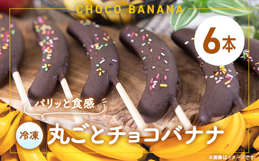和泉市丸ごとチョコバナナ×6本(冷凍)【配送不可地域：離島】