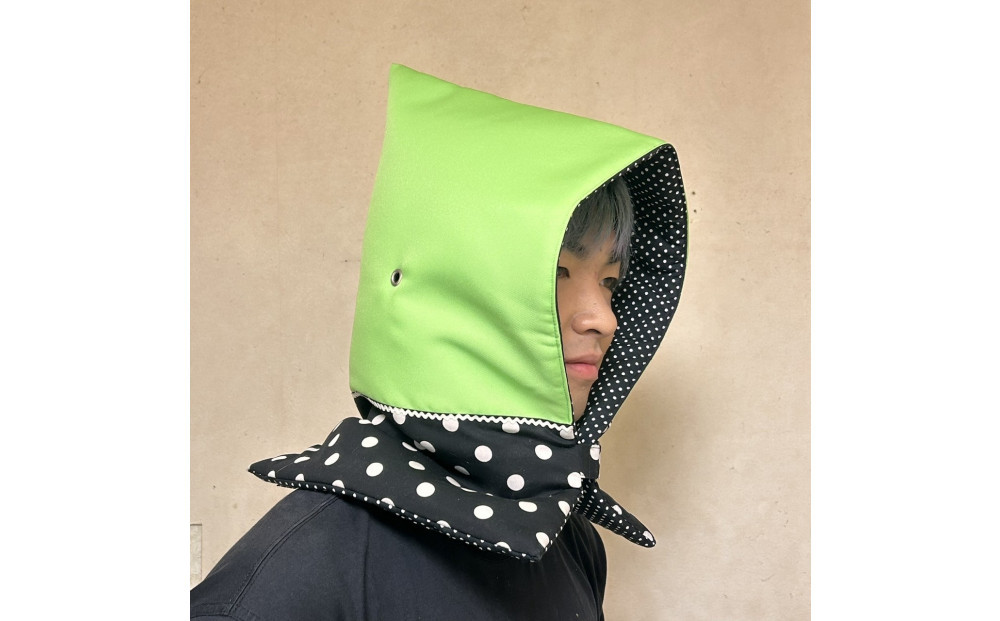 防災頭巾　大人用 ＜カラー：みどり色＞【避難グッズ グッズ 防災用品 避難用品 地震 火事 火災 保護 災害 地震対策 防災対策】