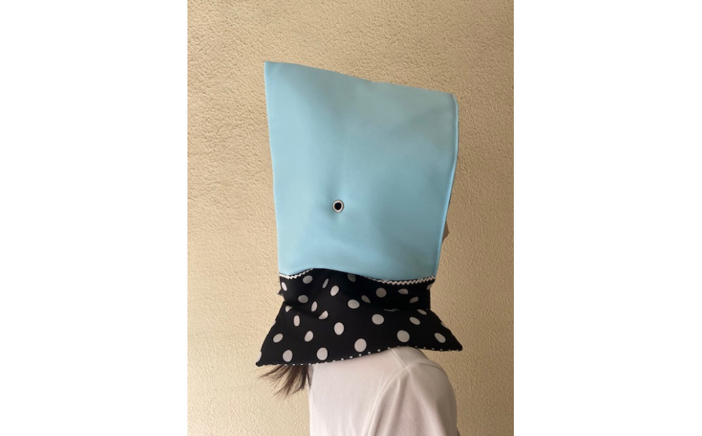 防災頭巾　子ども用 ＜カラー：水色＞【避難グッズ グッズ 防災用品 避難用品 地震 火事 火災 保護 災害 地震対策 防災対策】