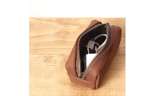 【色/ブラウン】 tren(トレン) ミニポーチ 本革 レザー【 TowaRe:［トワリ］ 本革 レザー お中元 お歳暮 大阪府 門真市 】