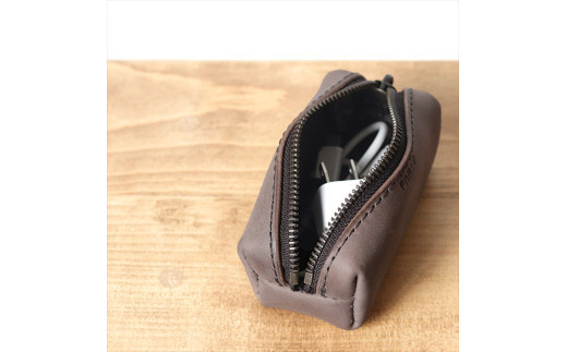 【色/グレー】 tren(トレン) ミニポーチ 本革 レザー【 TowaRe:［トワリ］ 本革 レザー お中元 お歳暮 大阪府 門真市 】