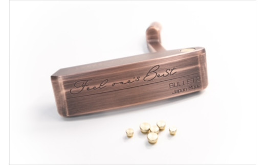 SQUAD-GOLF　-BB-345-　 SUS303　1ピース削り出しパター　34インチ CUPPER SMOKED【 ゴルフ パター SQUAD-GOLF カスタマイズ ゴルフクラブ 削り出しパター 自クラブ madeinjapan 軽量パター 父の日 ギフト 門真市】