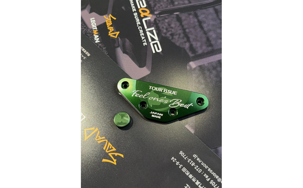 DRAG CS TOUR ISSUE ＜フェース部のスピンとソール部のアルミプレートのカラー：緑＞【 ゴルフ パター DRAG odermade madeinjapan fullmilledputter 削りだしパター 地クラブ 日本製 打感  父の日 ゴルフ リアライズ株式会社 送料無料 】