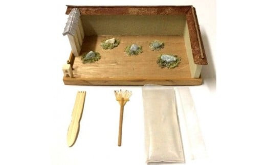 石庭のジオラマ【庭園 ジオラマ 日本庭園 ジオラマ 枯山水 ミニチュア 作り方 ミニチュア ジオラマ 大阪府 門真市 】