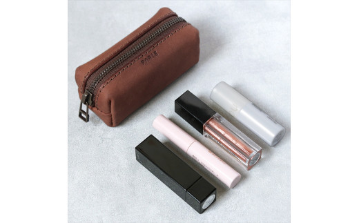 【色/ブラウン】 tren(トレン) ミニポーチ 本革 レザー【 TowaRe:［トワリ］ 本革 レザー お中元 お歳暮 大阪府 門真市 】