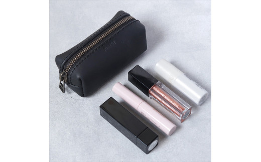 【色/ブラック】 tren(トレン) ミニポーチ 本革 レザー【 TowaRe:［トワリ］ 本革 レザー お中元 お歳暮 大阪府 門真市 】