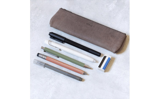 【色/グレー】 balle(バレ) ペンケース 本革 レザー【 TowaRe:［トワリ］ 本革 レザー お中元 お歳暮 大阪府 門真市 】