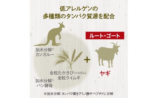 ドライドッグフード　ルート・ゴート 小粒 2.8kg