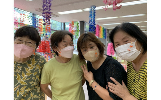 「認知症になっても輝けるまちづくり」活動応援セット（折り鶴アクセサリー、オレンジ夢リング）【認知症 折り鶴 アクセサリー オレンジ 夢リング リング 折り紙 応援セット 大阪府 門真市 】