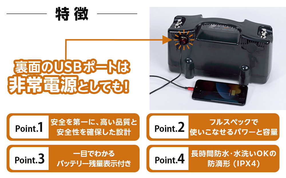 リチウムイオンバッテリーパック（20Ah）