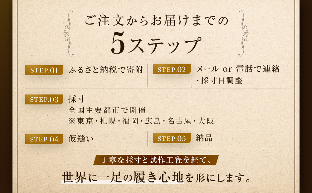舶来カーフ内羽根ストレートチップ【舶来革靴レザーフルオーダーメイド竜田靴一人ひとりに合わせた足型（木型orプラスチック）あなただけの靴何十年大阪府門真市】