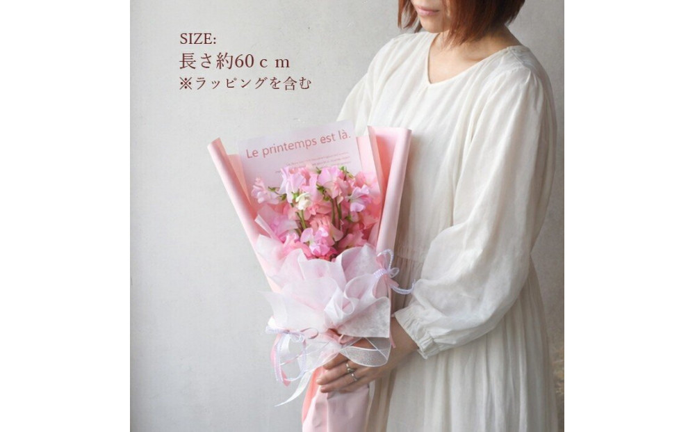 春色スイートピー 春のお花 スイートピー ピンク系 花束 門出 誕生日 結婚 ウエディング ギフト お祝い プレゼント 花 フラワー 送別会 退職祝い 結婚記念日 送別 香り 春の花