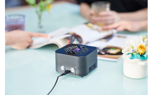 紫外線LED空気清浄機　KOROSUKE Petit（ナイトブラック） 卓上 コンパクト 空気清浄機 除菌【活性酸素 有害物質を分解 光触媒フィルター ンテナンスフリー コンパクトサイズ お中元 大阪府 門真市 】