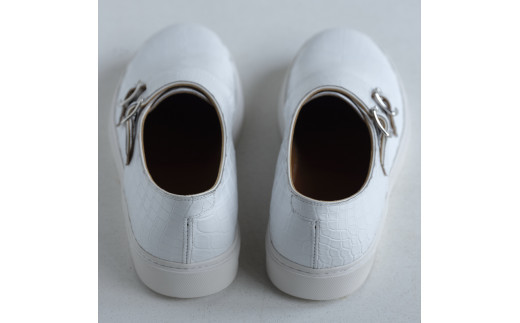 クロコダイルスニーカーダブルモンクストラップ【クロコダイル革靴レザーフルオーダーメイド竜田靴大阪府門真市】