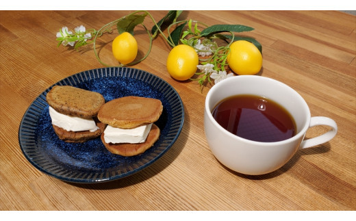 花かんざし　どらやきの皮だけ(プレーン2個、岩塩1個、ほうじ茶1個)、どらボール(つぶあん1個、こしあん1個)　合計6個詰合せ【 ギフト プレゼント 贈り物 お中元 お歳暮 お持たせ おかし お土産 スイーツ 手土産 贈答品 大阪府 門真市 】