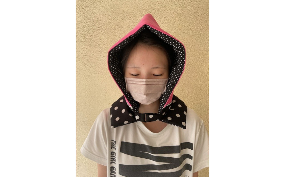 防災頭巾　子ども用 ＜カラー：ピンク色＞【避難グッズ グッズ 防災用品 避難用品 地震 火事 火災 保護 災害 地震対策 防災対策】