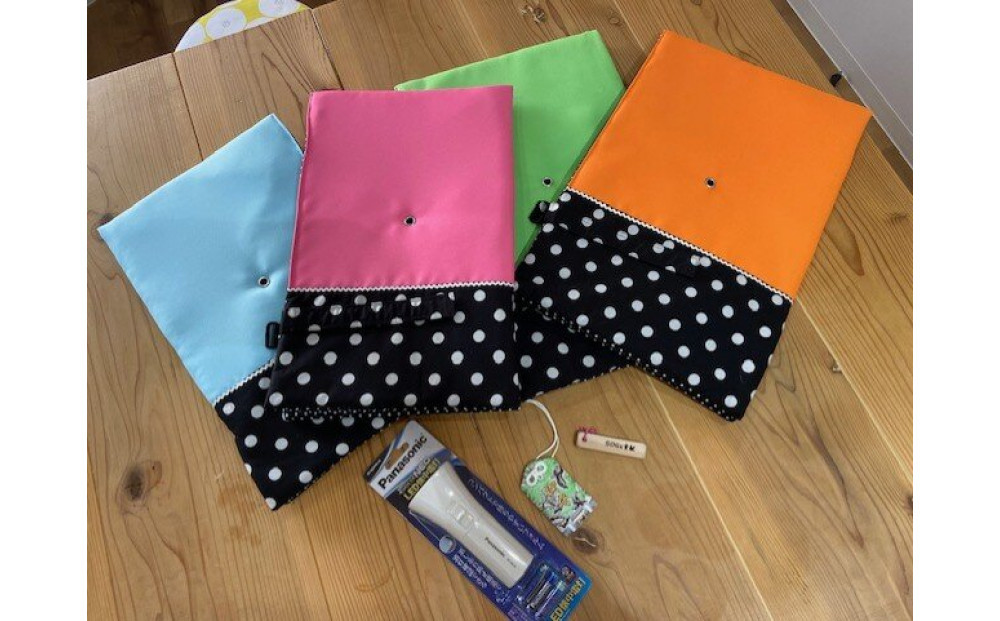 門真市ええもんセット ＜防災頭巾：子ども用、カラー：ピンク色＞【避難グッズ グッズ 防災用品 避難用品 地震 火事 火災 保護 災害 地震対策 防災対策】