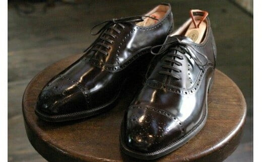 舶来カーフ内羽根ストレートチップ【舶来革靴レザーフルオーダーメイド竜田靴一人ひとりに合わせた足型（木型orプラスチック）あなただけの靴何十年大阪府門真市】