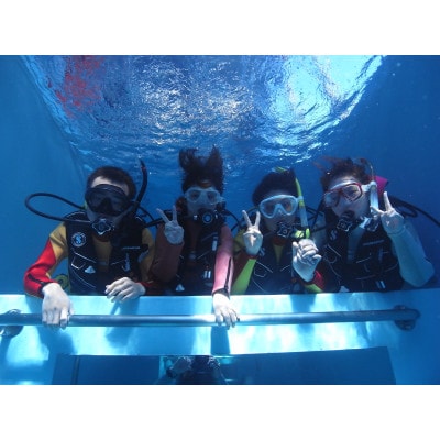【Cカードライセンス不要】BIG BLUE　ダイビング専用温水プールで体験ダイビング