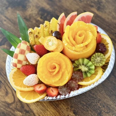 【店舗お引き取りのみ】季節のフルーツオードブル1～2人用引換券　(オーダー品)〈大阪府高石市〉