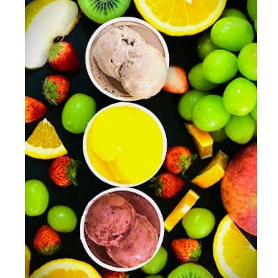 人気のフルーツ大福2種とフルーツジェラートバラエティーセット(6個入り)【配送不可地域：離島】