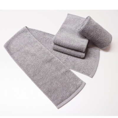 フェイスのハンブンタオル4枚セット(ストーン)