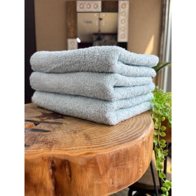 泉州タオル　ホテル仕様カラータオル≪サックス≫同色3枚セット