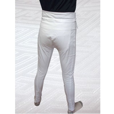 【糸よし】腹当兼用ズボン型股引 (白) S-3サイズ