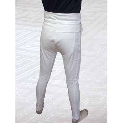 【糸よし】腹当兼用ズボン型股引 (白) Lサイズ