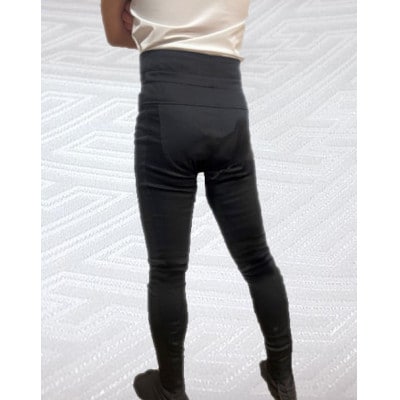 【糸よし】腹当兼用ズボン型股引 (黒) 4Lサイズ