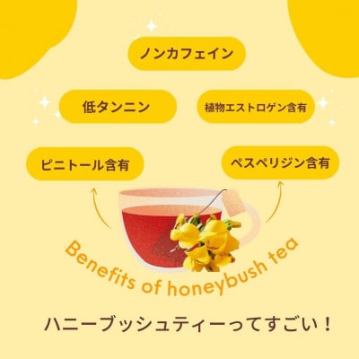 オーガニックハニーブッシュティー  2g×50包 ティーバッグ タグ紐付き